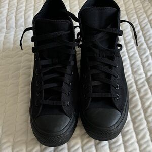 Classic Black High-Top Sneakers